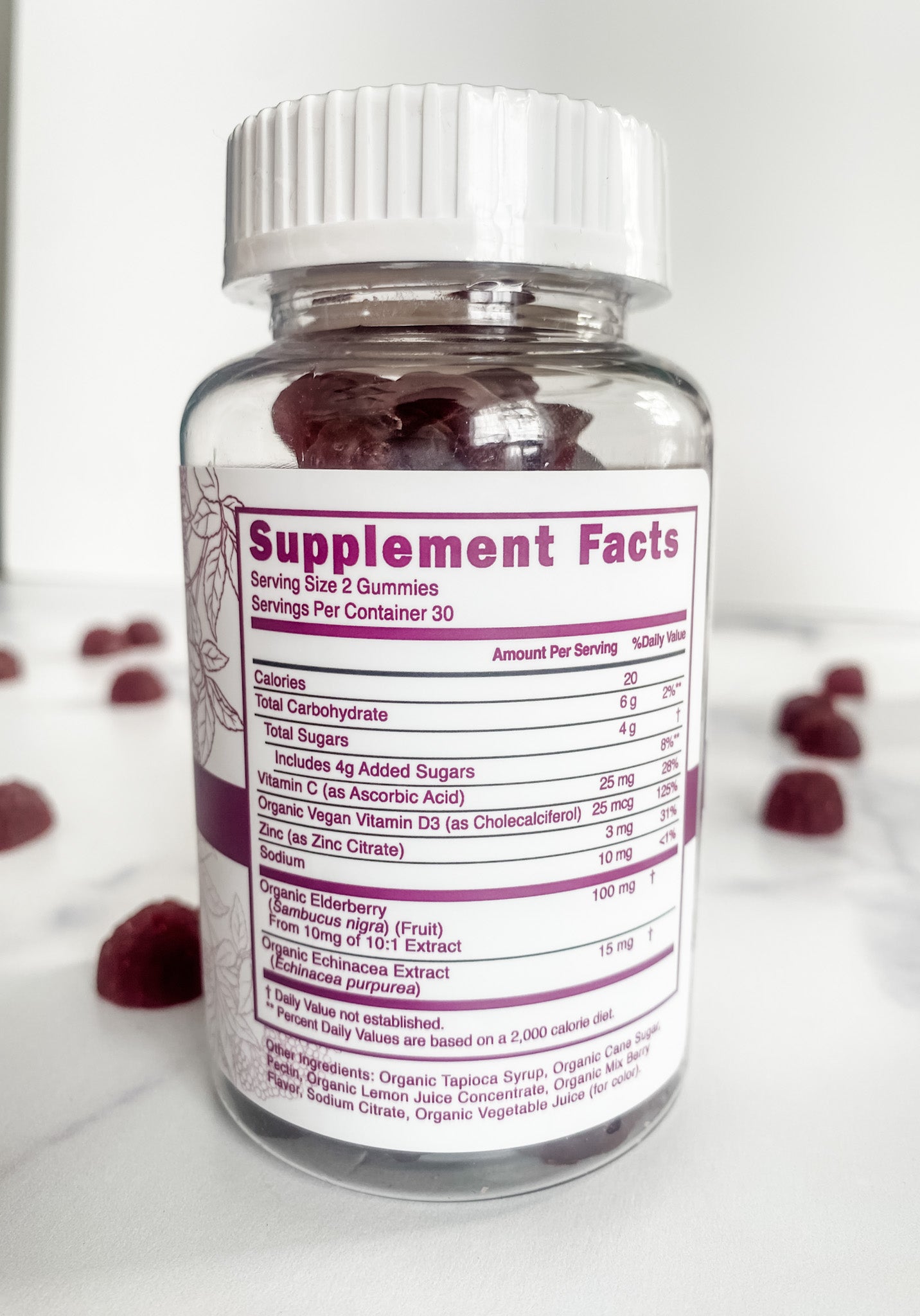 Organic Elderberry Gummies - WHOLESALE
