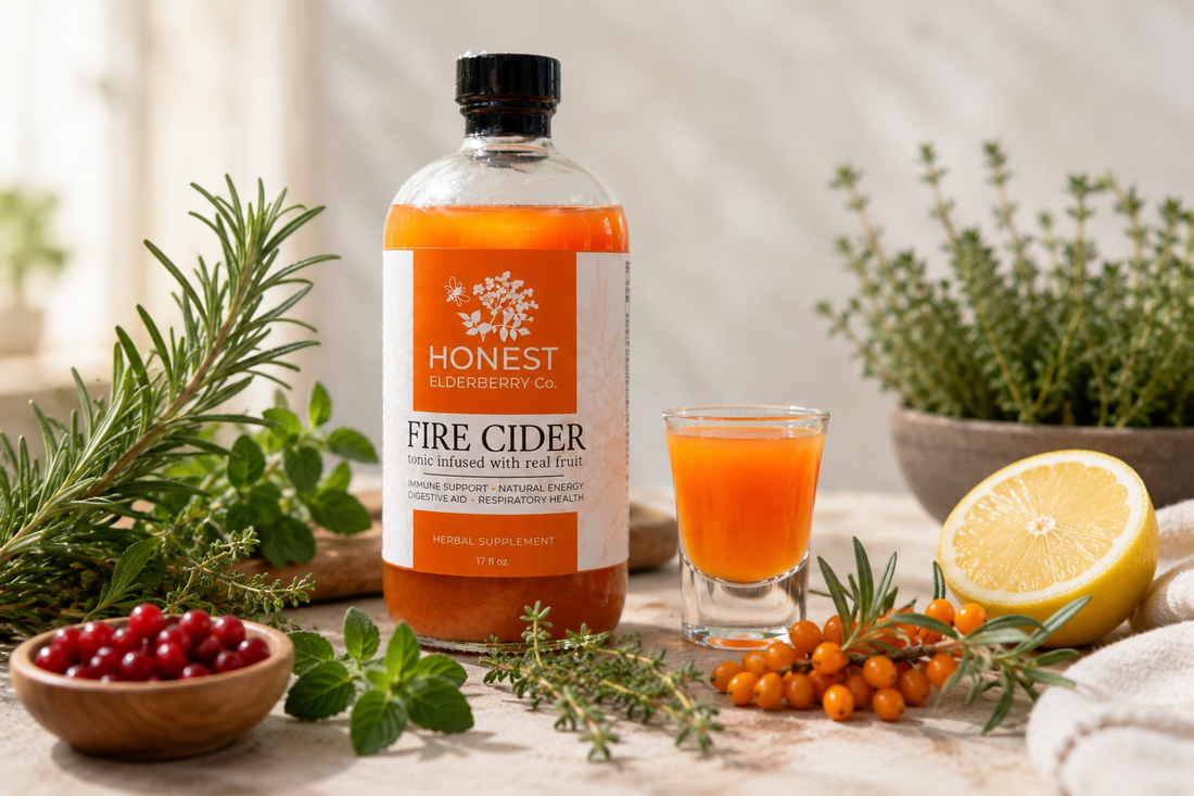 "Citrus Fizz" - Fire Cider Mocktail Recipe