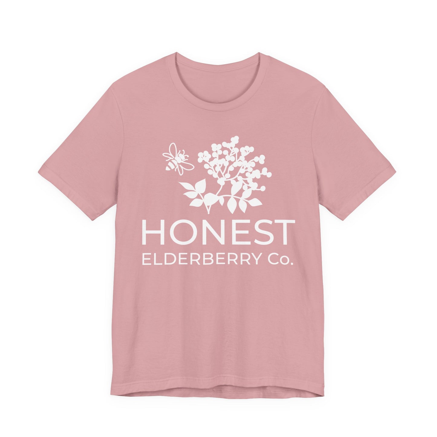 White Logo Tee - Honest Elderberry Co. Tee