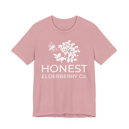 White Logo Tee - Honest Elderberry Co. Tee