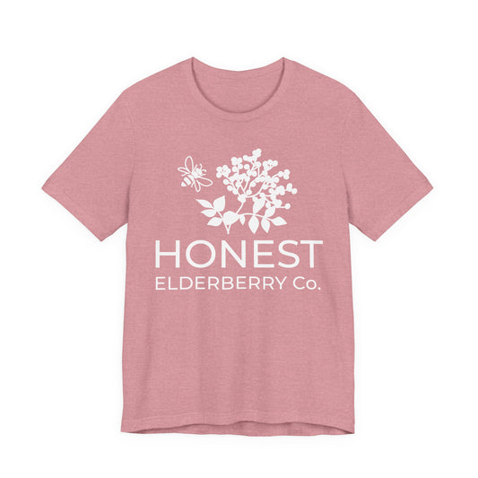 White Logo Tee - Honest Elderberry Co. Tee
