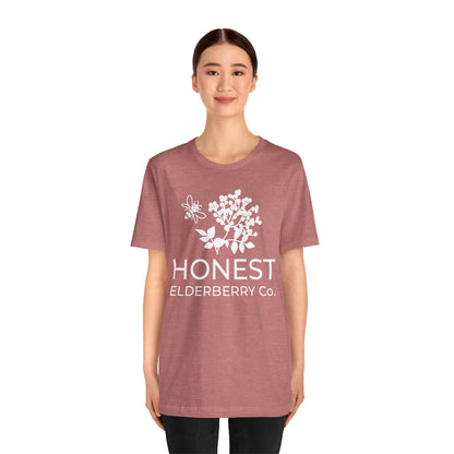 White Logo Tee - Honest Elderberry Co. Tee