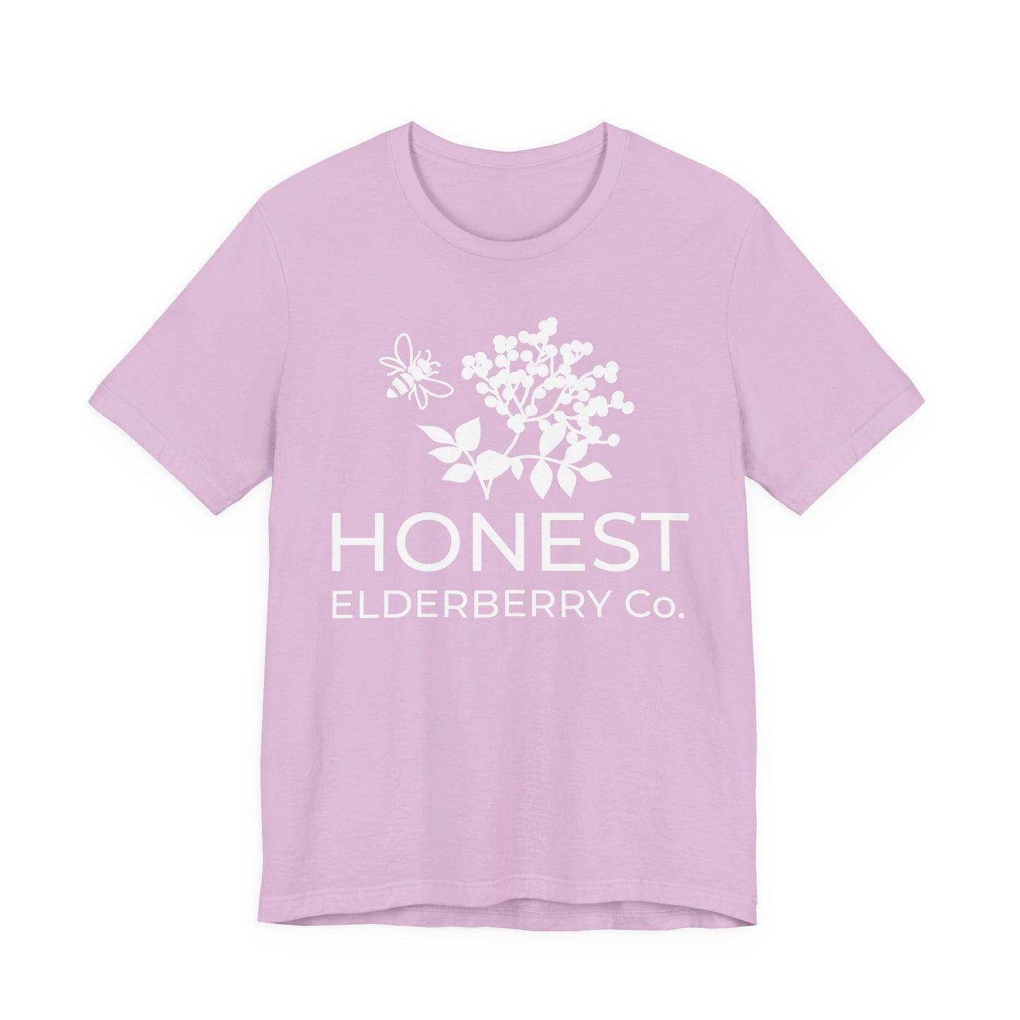 White Logo Tee - Honest Elderberry Co. Tee