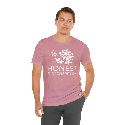 White Logo Tee - Honest Elderberry Co. Tee