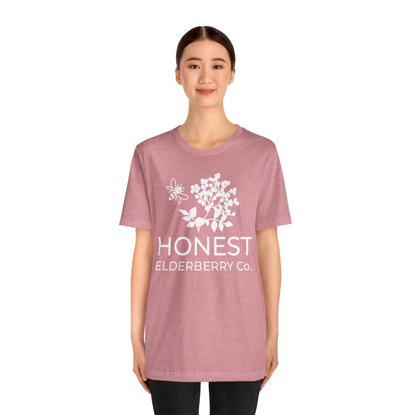 White Logo Tee - Honest Elderberry Co. Tee