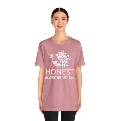 White Logo Tee - Honest Elderberry Co. Tee