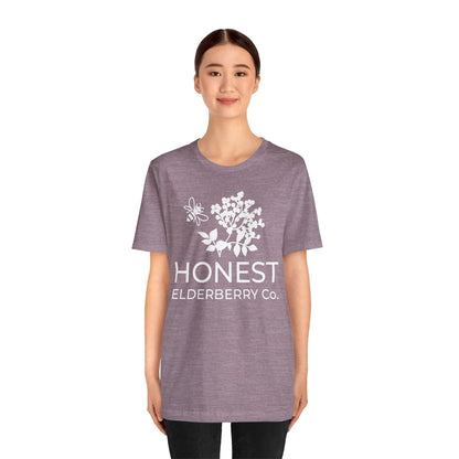 White Logo Tee - Honest Elderberry Co. Tee