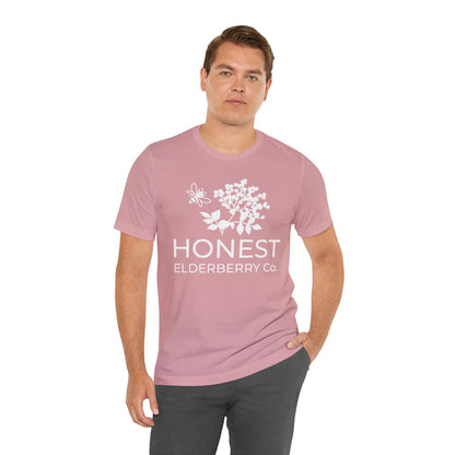 White Logo Tee - Honest Elderberry Co. Tee