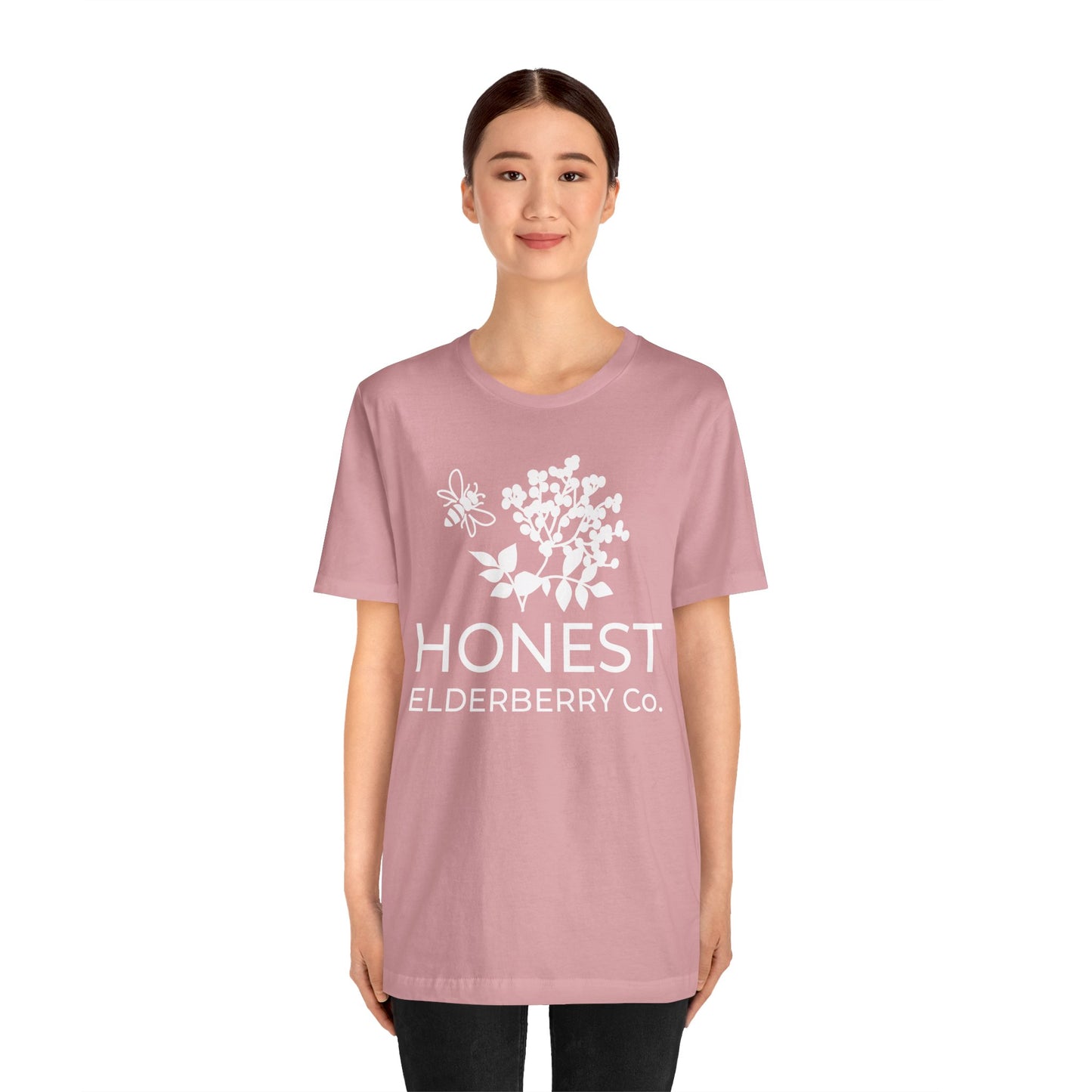 White Logo Tee - Honest Elderberry Co. Tee