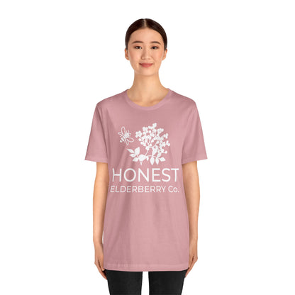 White Logo Tee - Honest Elderberry Co. Tee