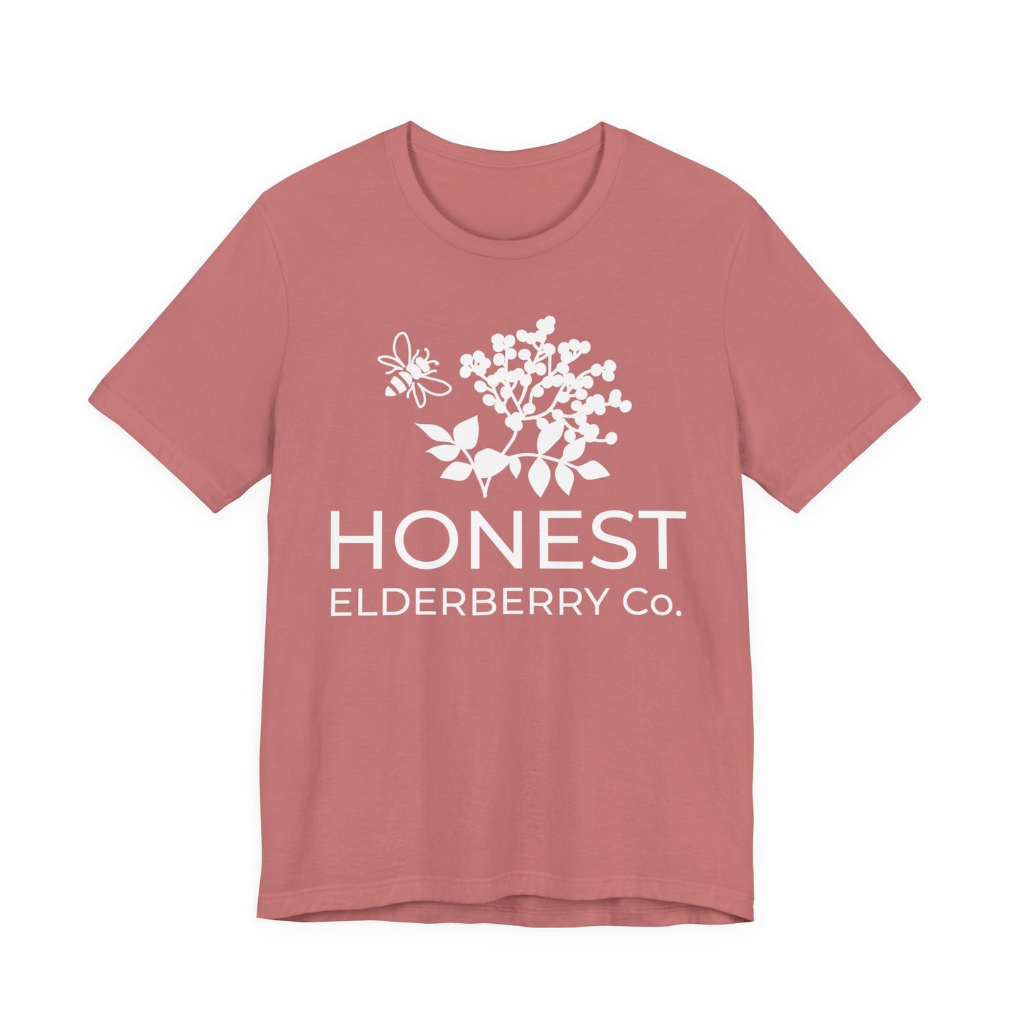 White Logo Tee - Honest Elderberry Co. Tee