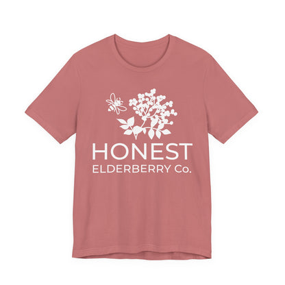 White Logo Tee - Honest Elderberry Co. Tee