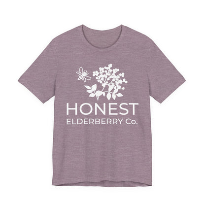 White Logo Tee - Honest Elderberry Co. Tee