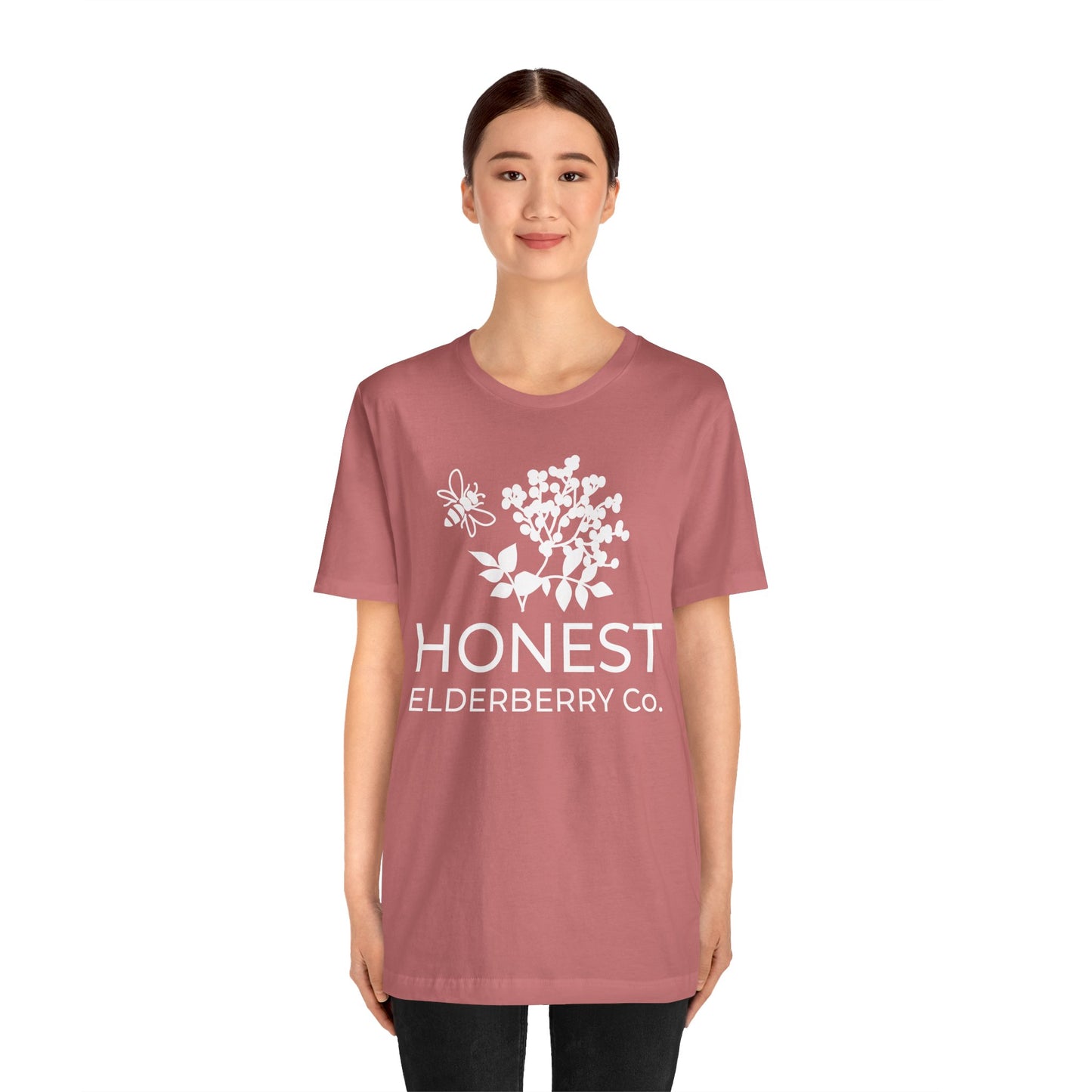White Logo Tee - Honest Elderberry Co. Tee