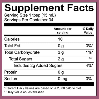 17oz Honest Elderberry Syrup (12 BOTTLE CASE) - WHOLESALE