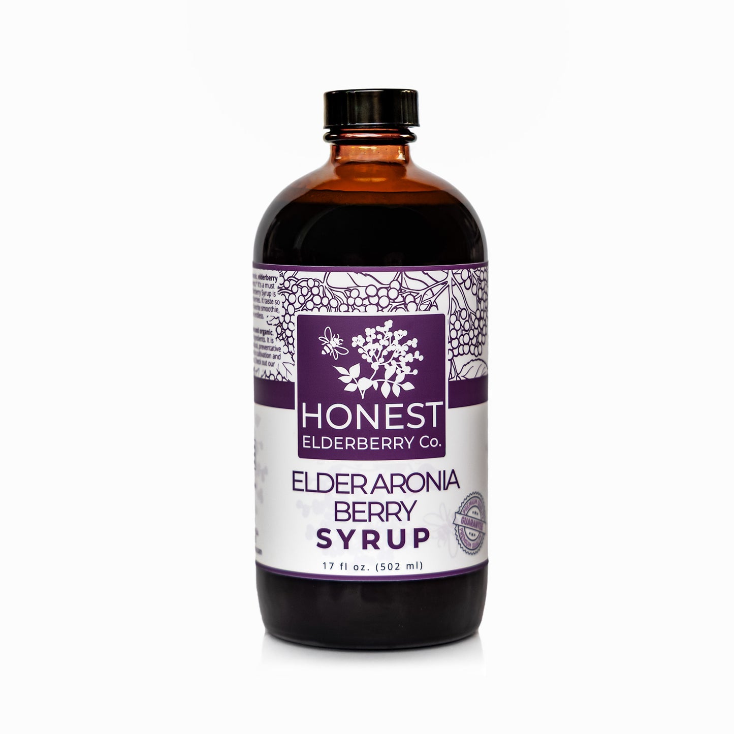 17oz Honest Elderberry Syrup (12 BOTTLE CASE) - WHOLESALE