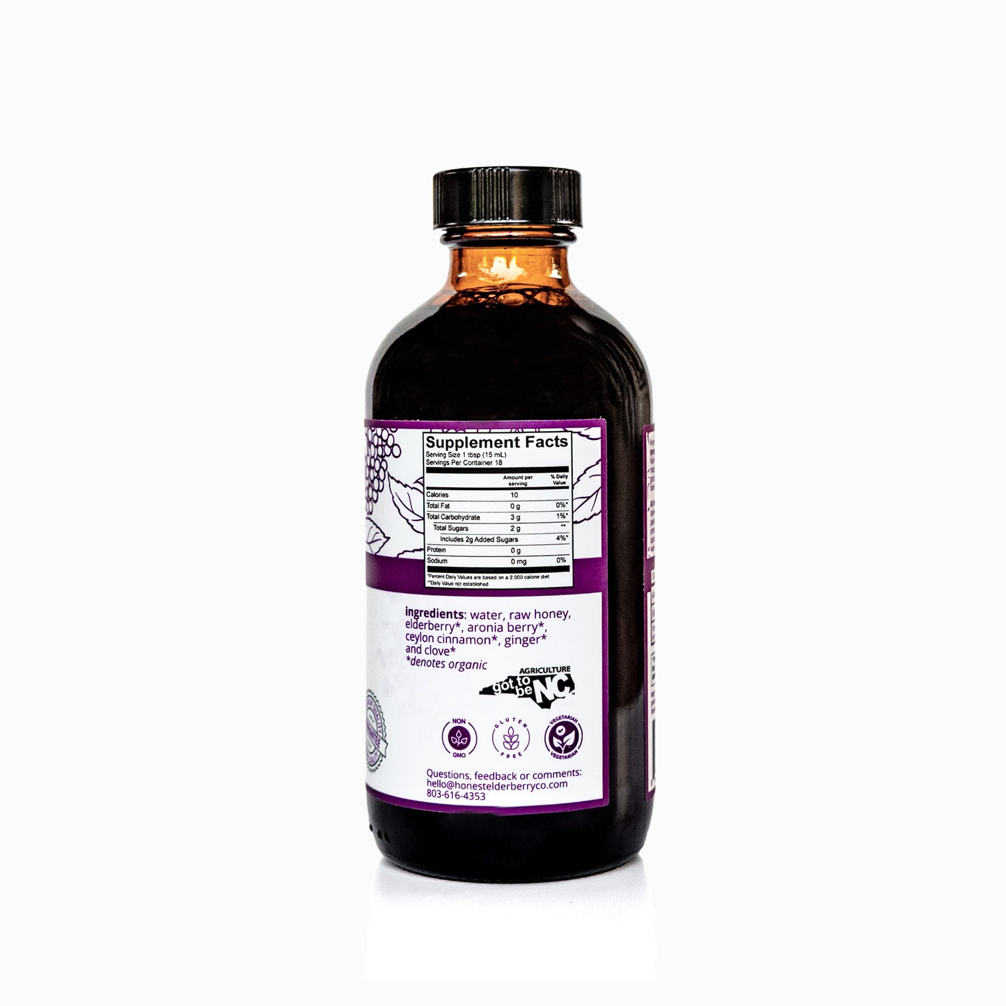 Honest Elderberry Syrup w/Aronia Berry
