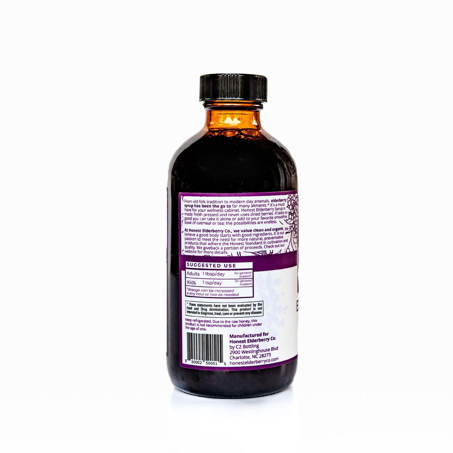 Honest Elderberry Syrup w/Aronia Berry